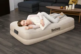 (67694) Bestway® 75" x 38" x 16.5"/1.91m x 97cm x 42cm Tritech Airbed Twin Built-in AC Pump