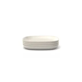 Bamboo Side Plate - 4 Piece Set - Off White