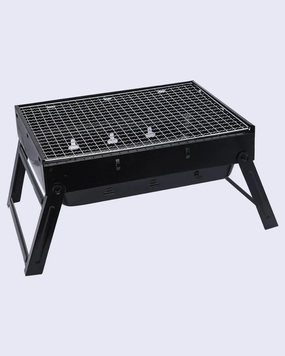 Barbecue Grill, Compact Design, for Cooking, Black, Iron