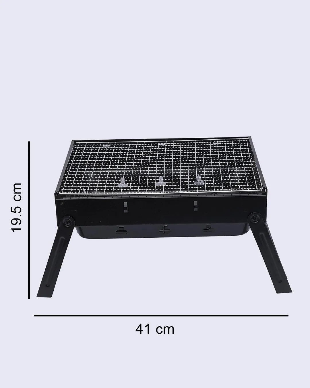 Barbecue Grill, Compact Design, for Cooking, Black, Iron