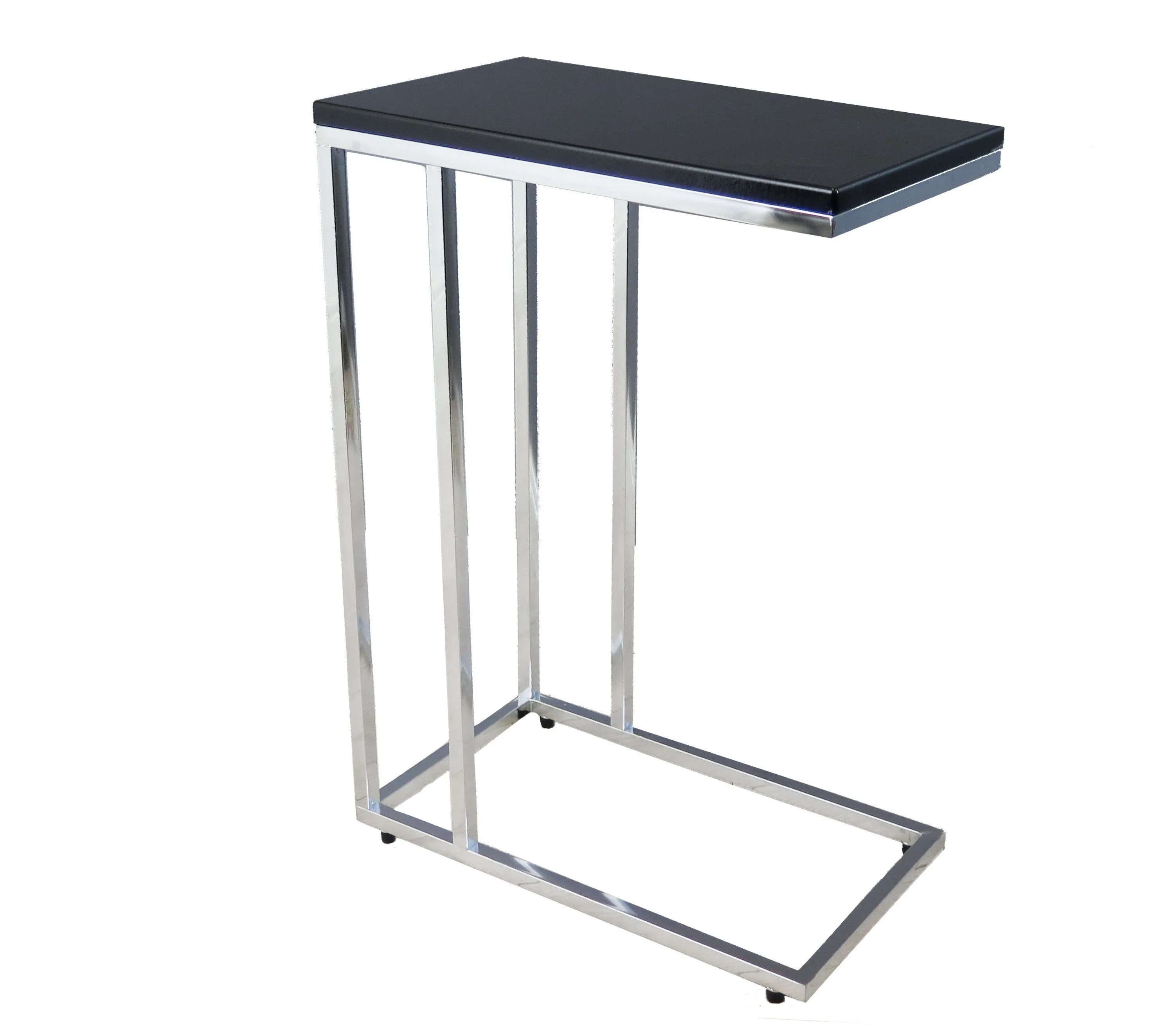 Bellini C Shaped Table/ Sofa Side Table-Black
