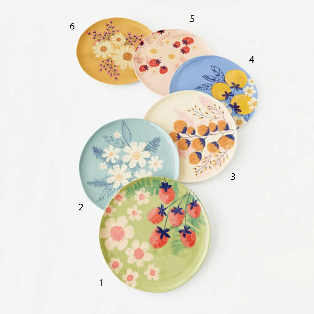 Berries & Florals, Large Plate - 6 Style Options