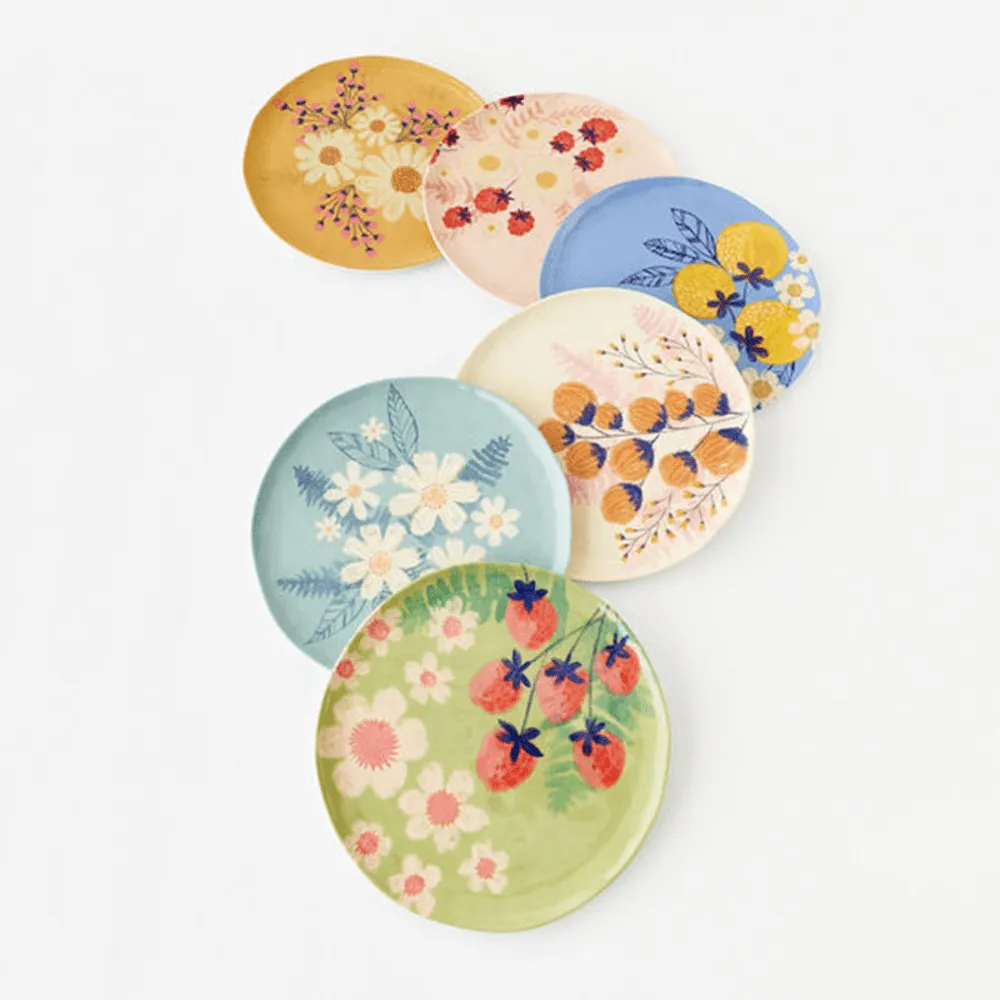 Berries & Florals, Large Plate - 6 Style Options