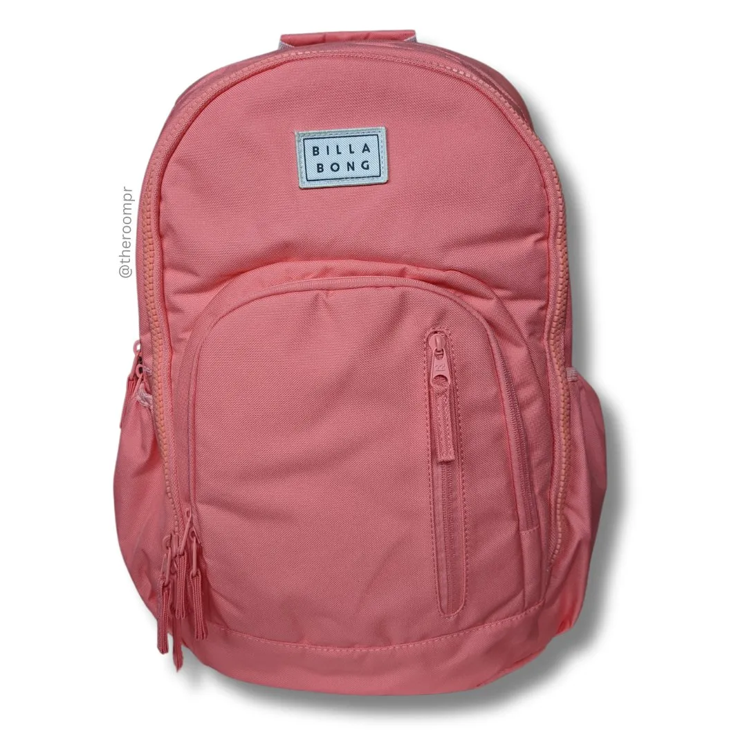 Billabong "Roadie" Backpack - Solid Coral Pink