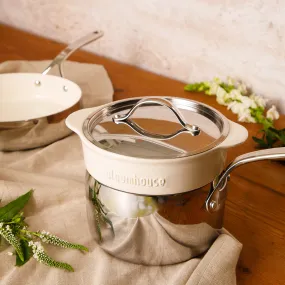 Bloomhouse 4-Piece Tri-Ply Stainless Steel Starter Cookware Set
