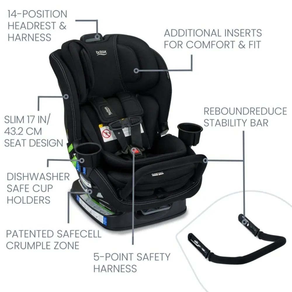 Britax Poplar S Convertible Car Seat - Onyx