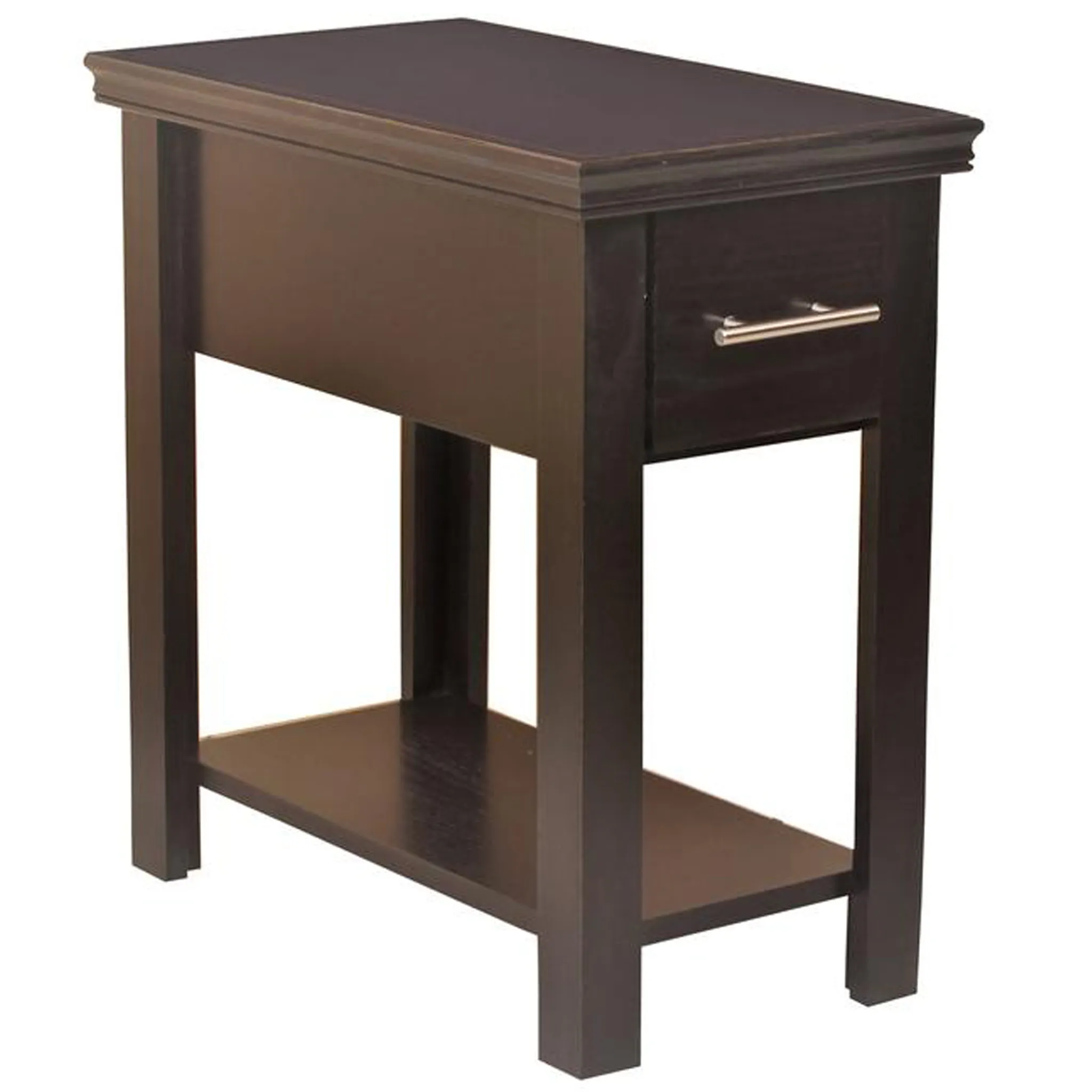 Brookline 1 Drawer Side Table - Espresso
