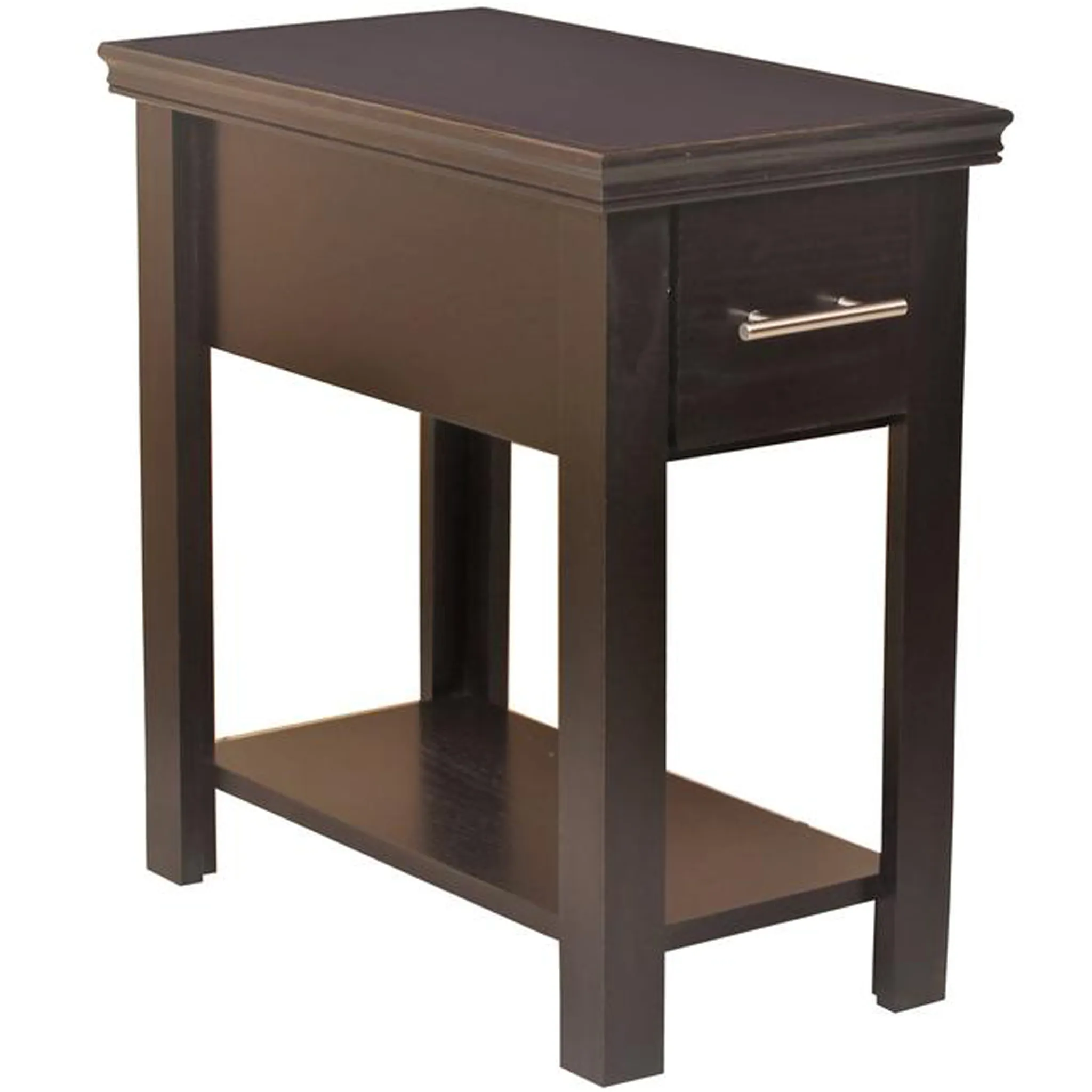 Brookline 1 Drawer Side Table - Espresso