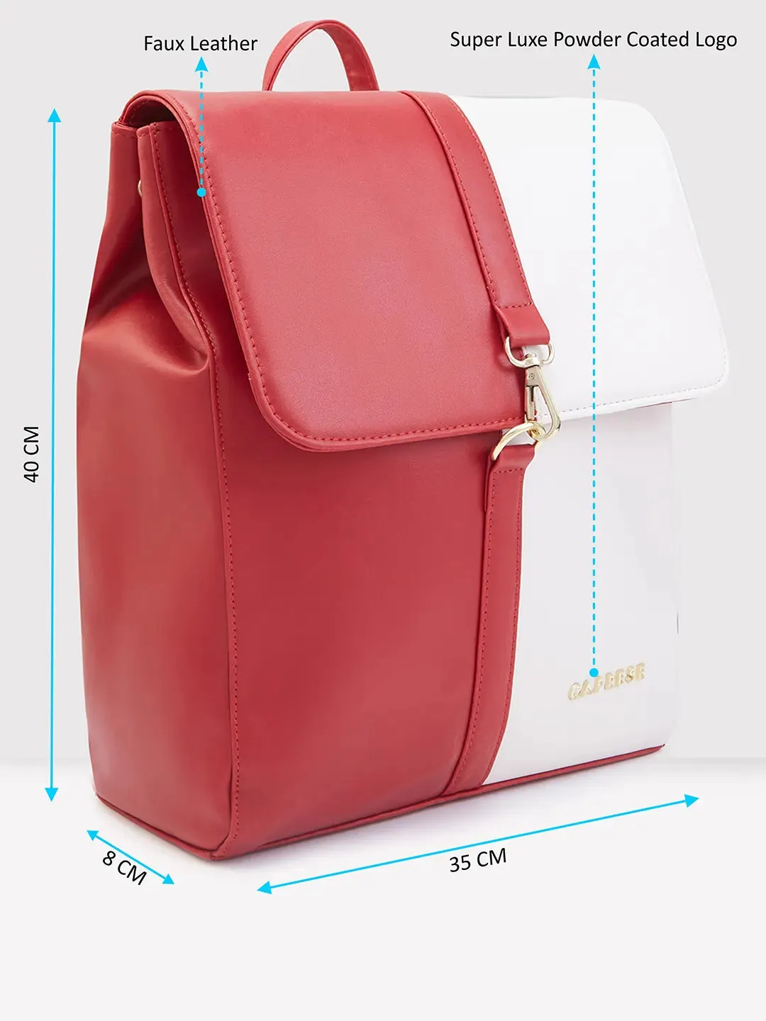 Caprese Lizzy Backpack Medium Red