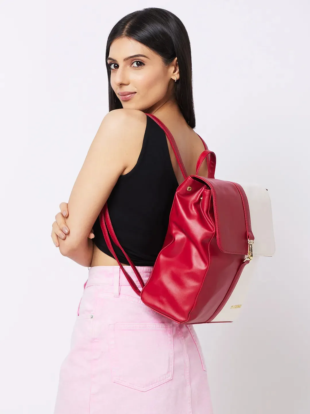 Caprese Lizzy Backpack Medium Red
