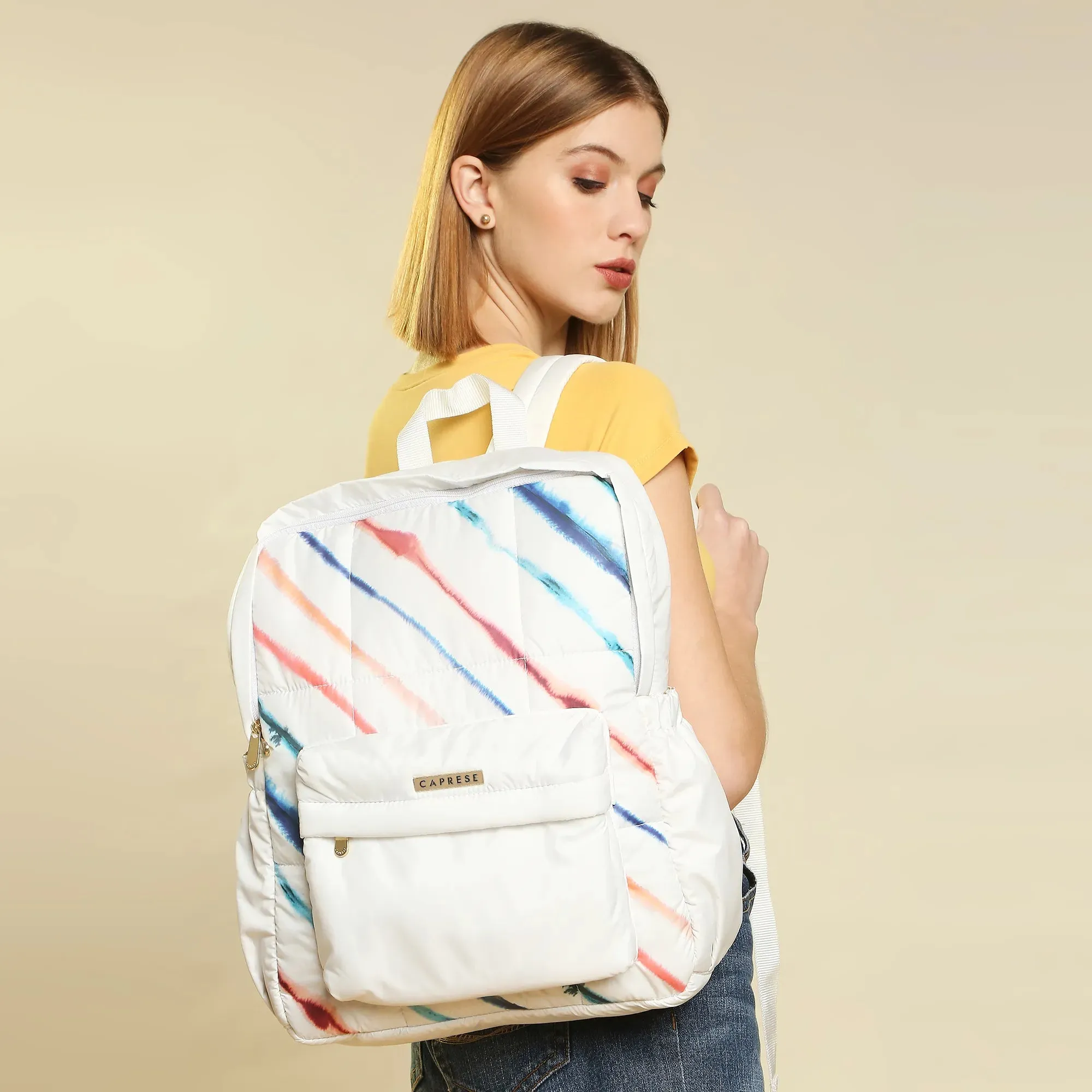 Caprese Pepper Laptop Backpack Medium Cream