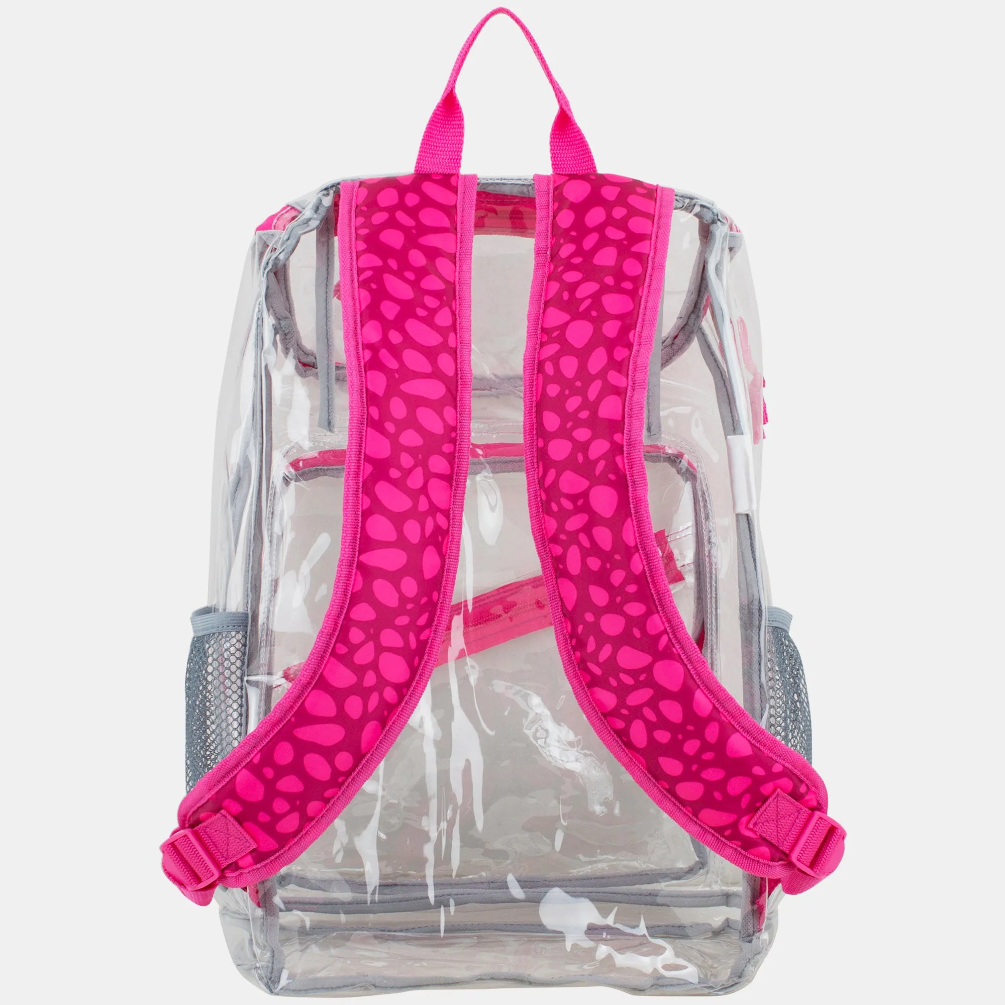 Clear Stadium Approved Top Loader Backpack with Adjustable Colorful Straps