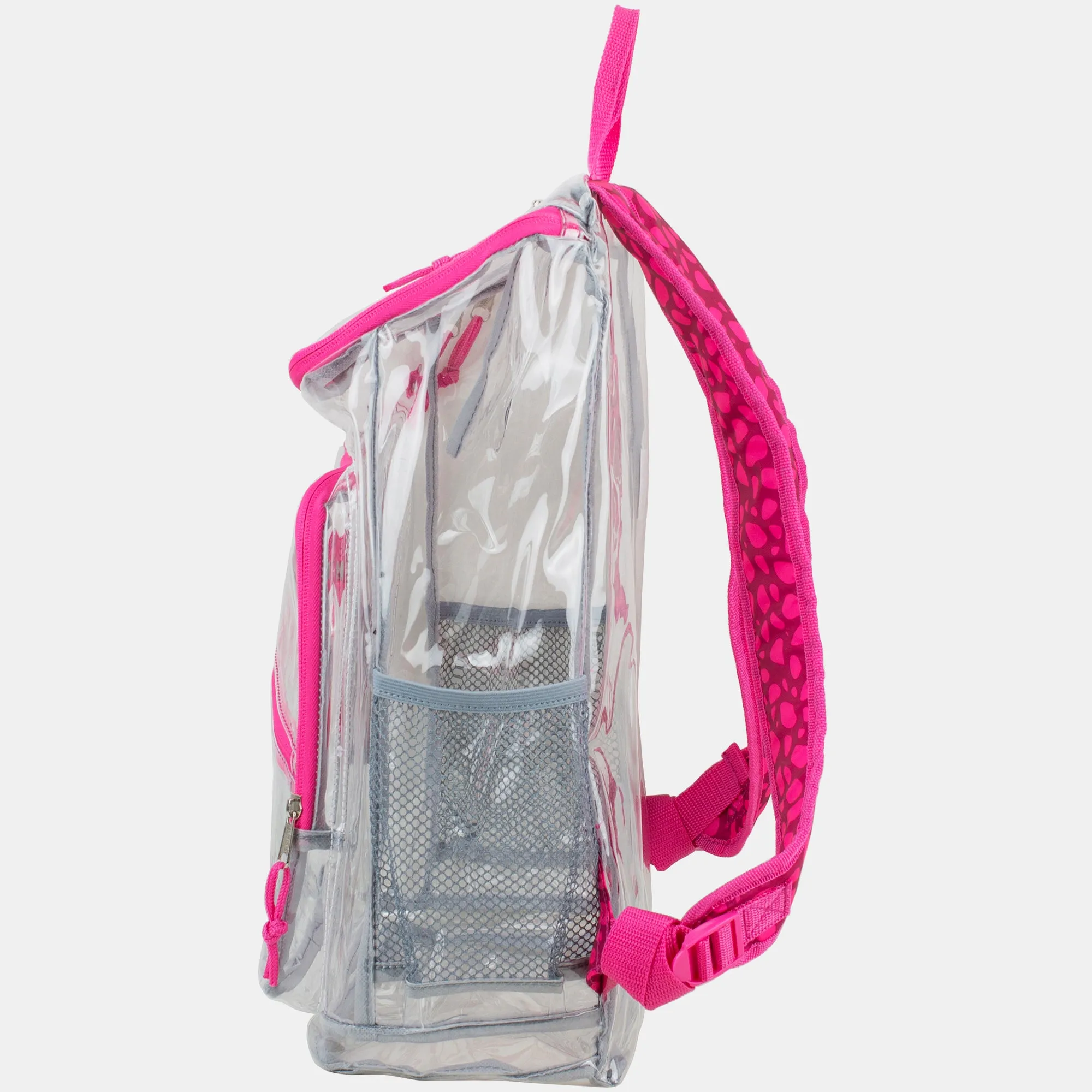 Clear Stadium Approved Top Loader Backpack with Adjustable Colorful Straps