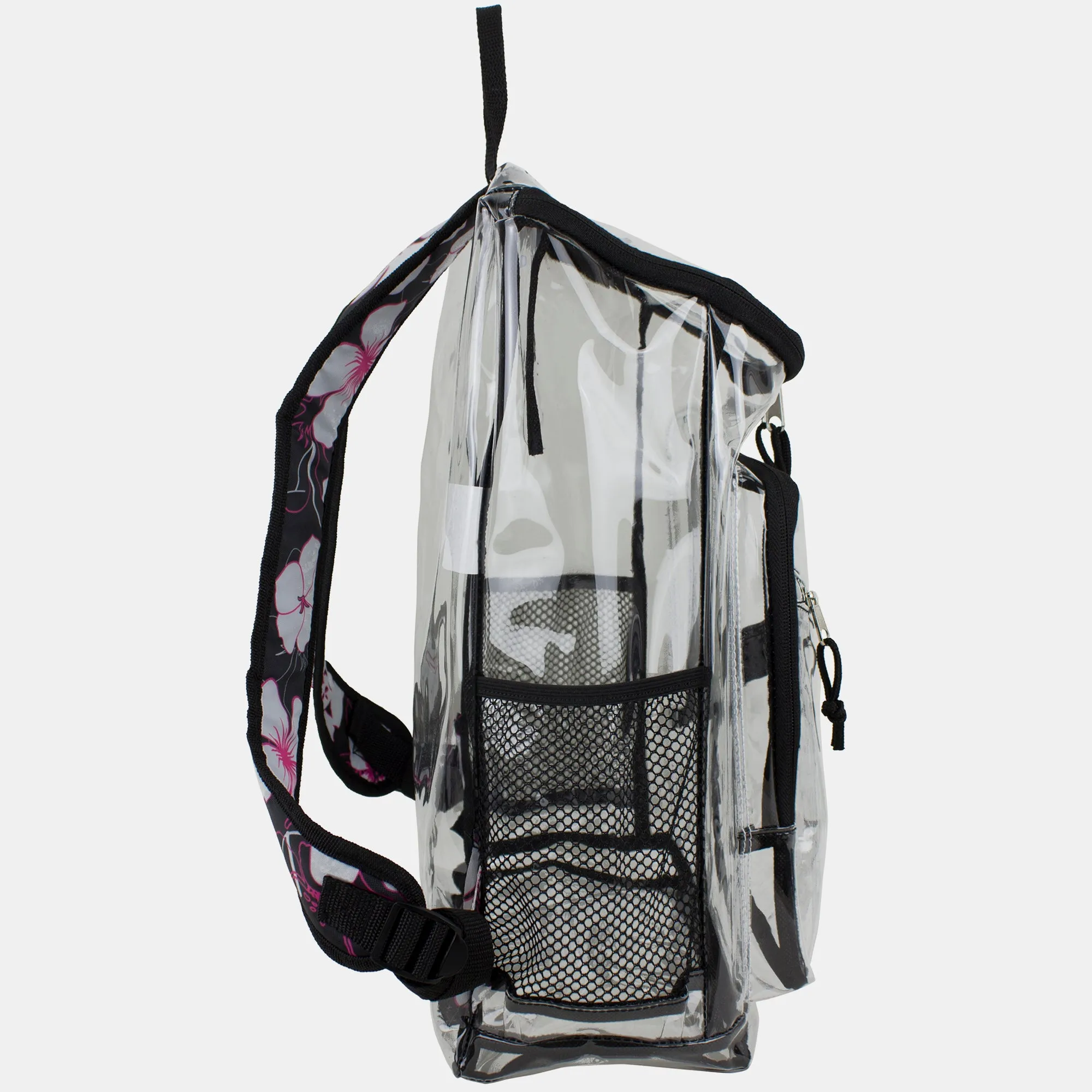 Clear Stadium Approved Top Loader Backpack with Adjustable Colorful Straps