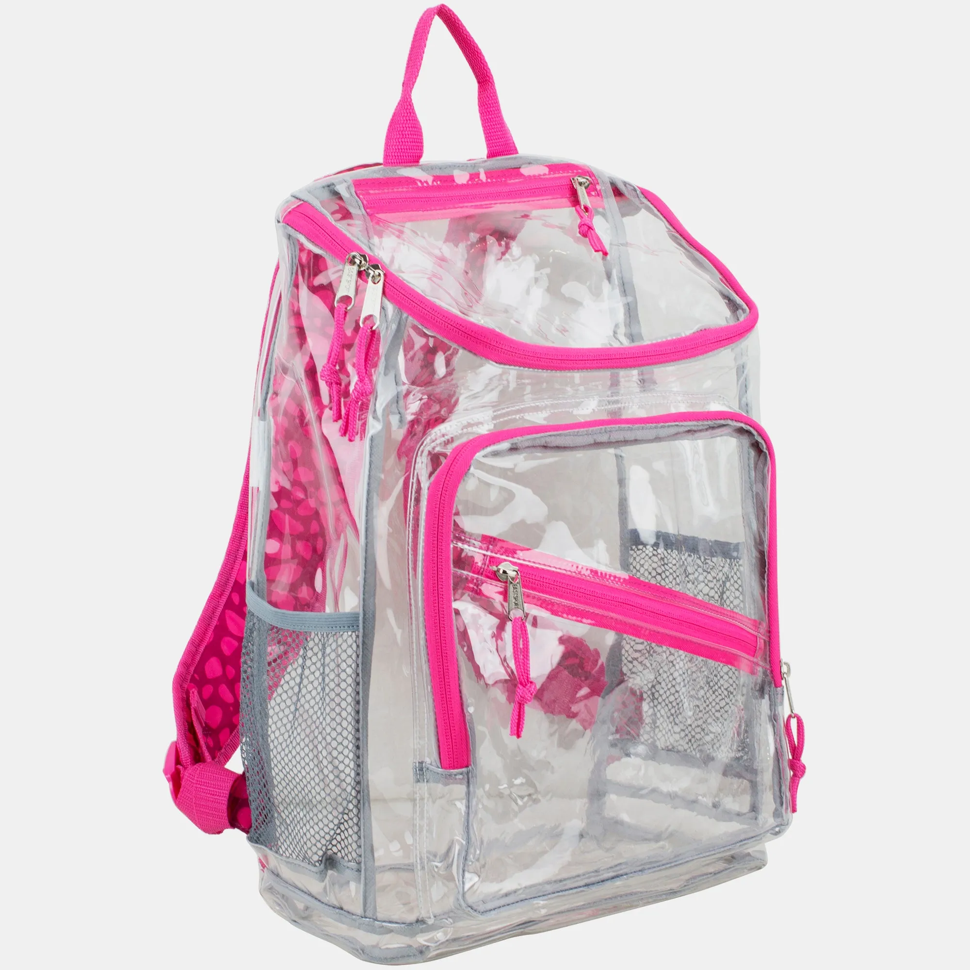 Clear Stadium Approved Top Loader Backpack with Adjustable Colorful Straps