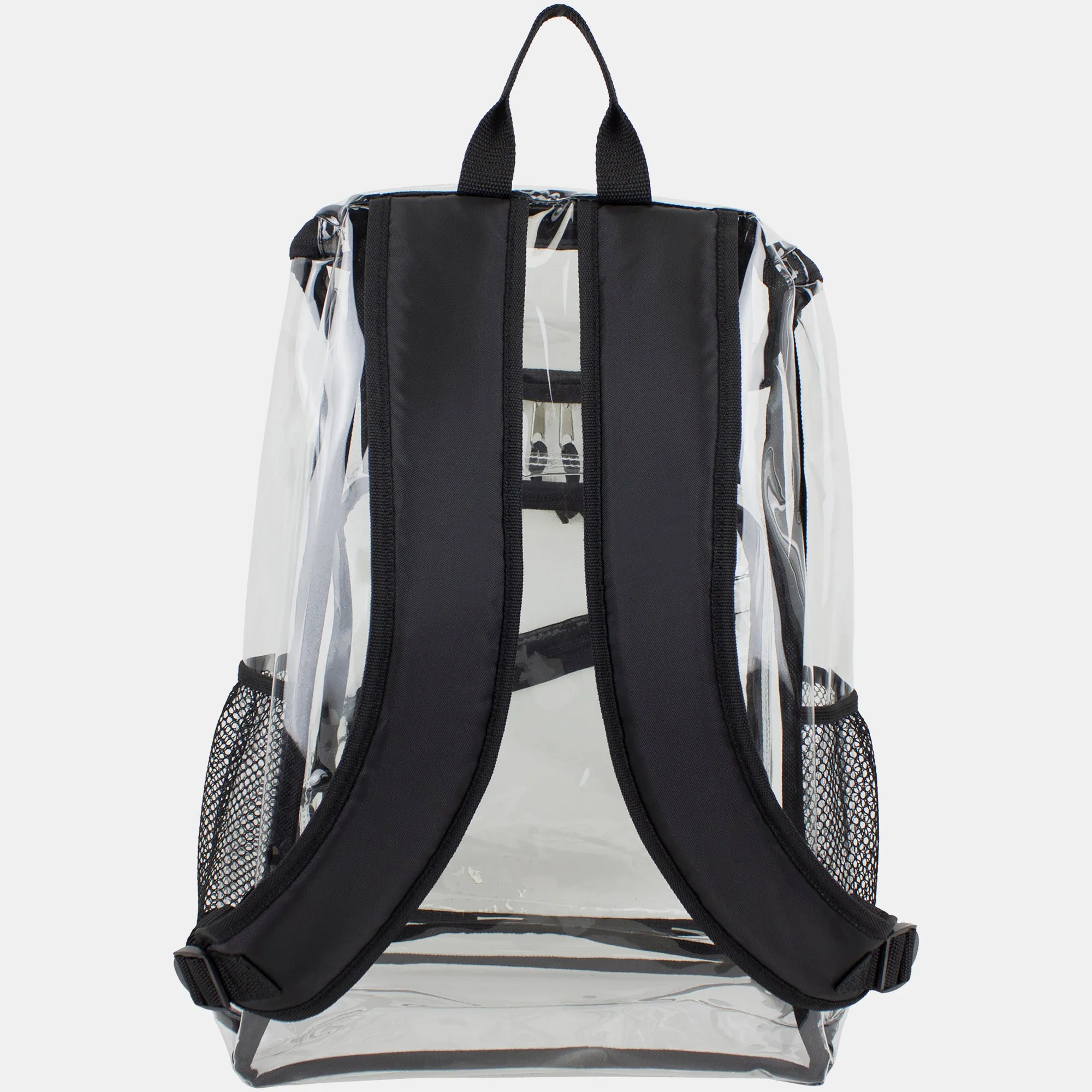 Clear Stadium Approved Top Loader Backpack with Adjustable Colorful Straps