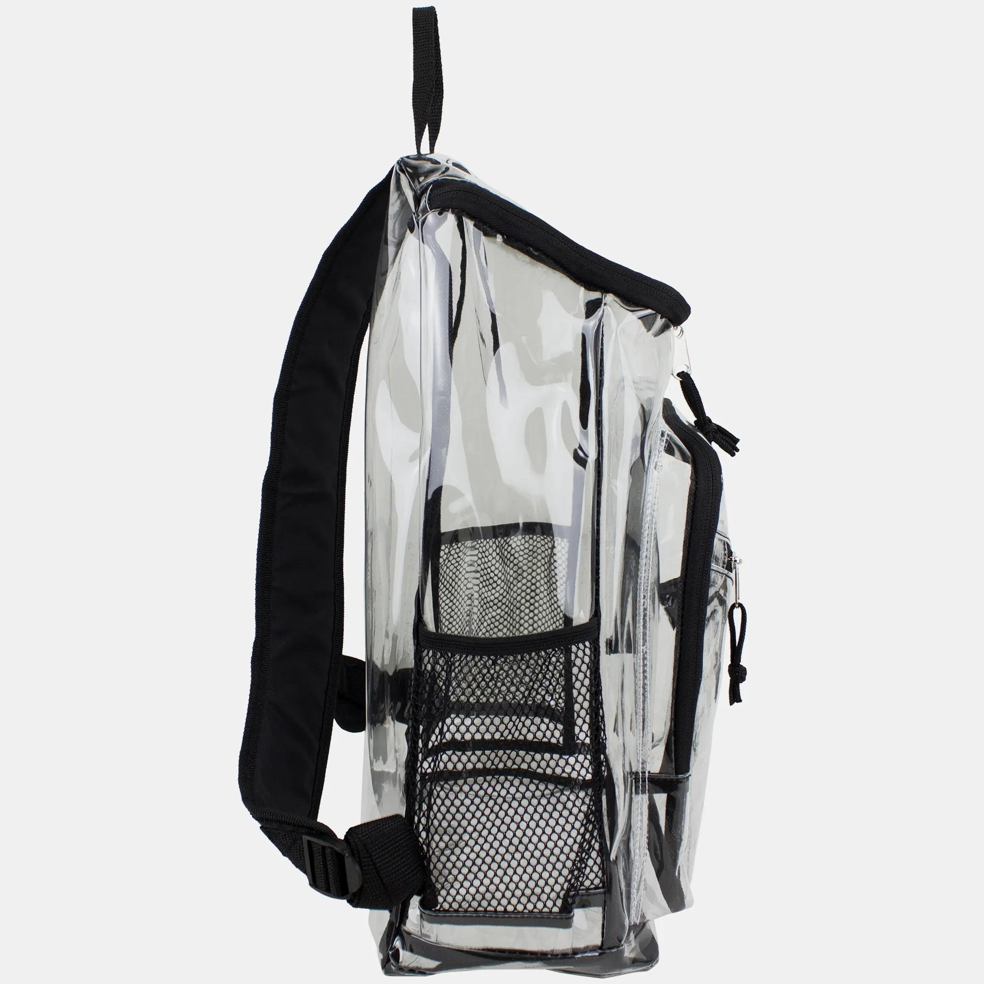 Clear Stadium Approved Top Loader Backpack with Adjustable Colorful Straps