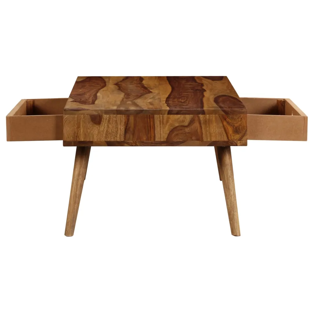 Coffee Table 43.3"x19.7"x13.8" Solid Sheesham wood