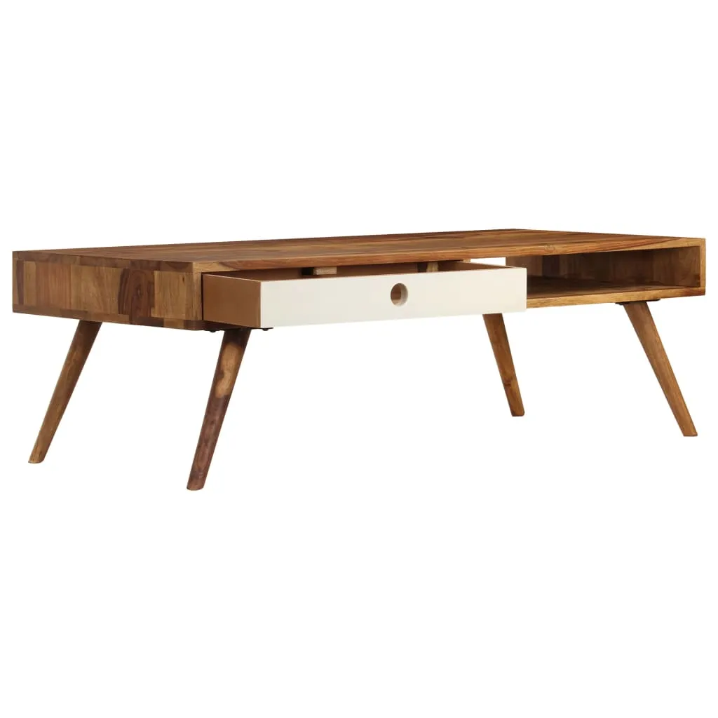 Coffee Table 43.3"x19.7"x13.8" Solid Sheesham wood