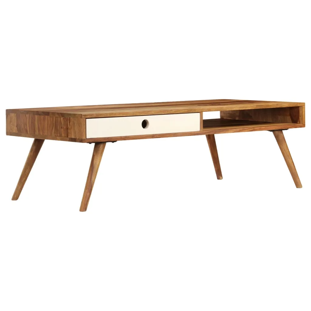 Coffee Table 43.3"x19.7"x13.8" Solid Sheesham wood