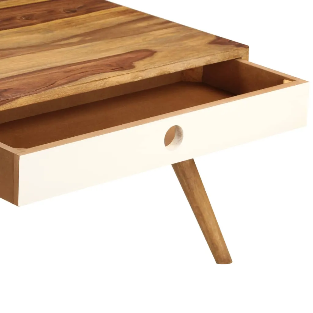 Coffee Table 43.3"x19.7"x13.8" Solid Sheesham wood