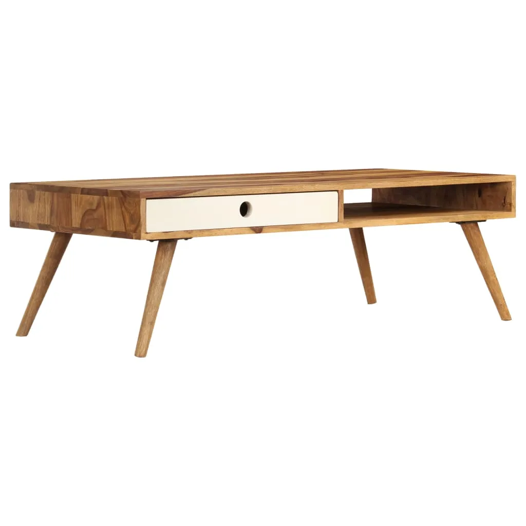 Coffee Table 43.3"x19.7"x13.8" Solid Sheesham wood