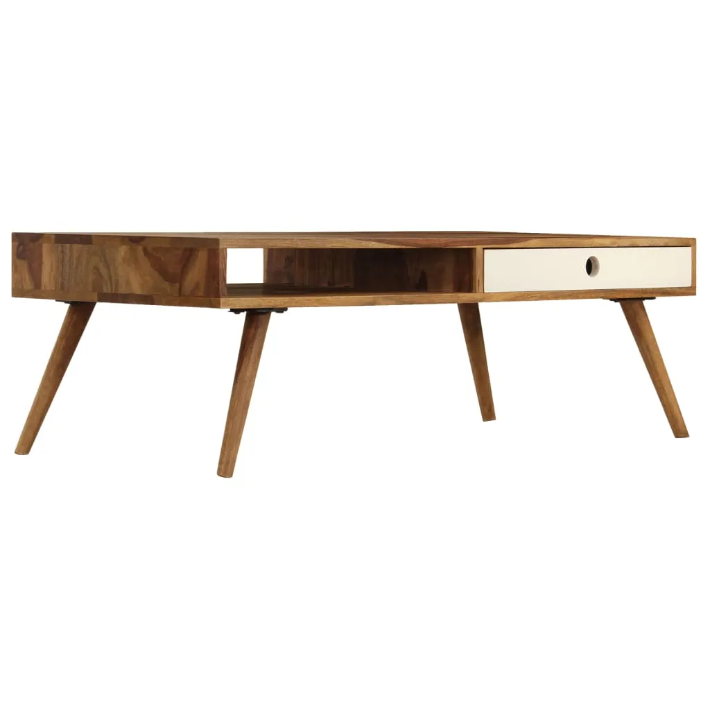 Coffee Table 43.3"x19.7"x13.8" Solid Sheesham wood