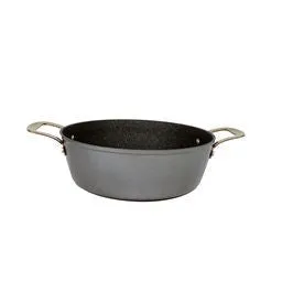 Cookware Non-Stick Pot with Glass Lid with Rose Gold Handle 24cm SGN2003