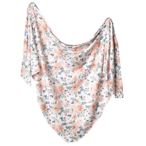 Copper Pearl Knit Swaddle Blanket / Autumn