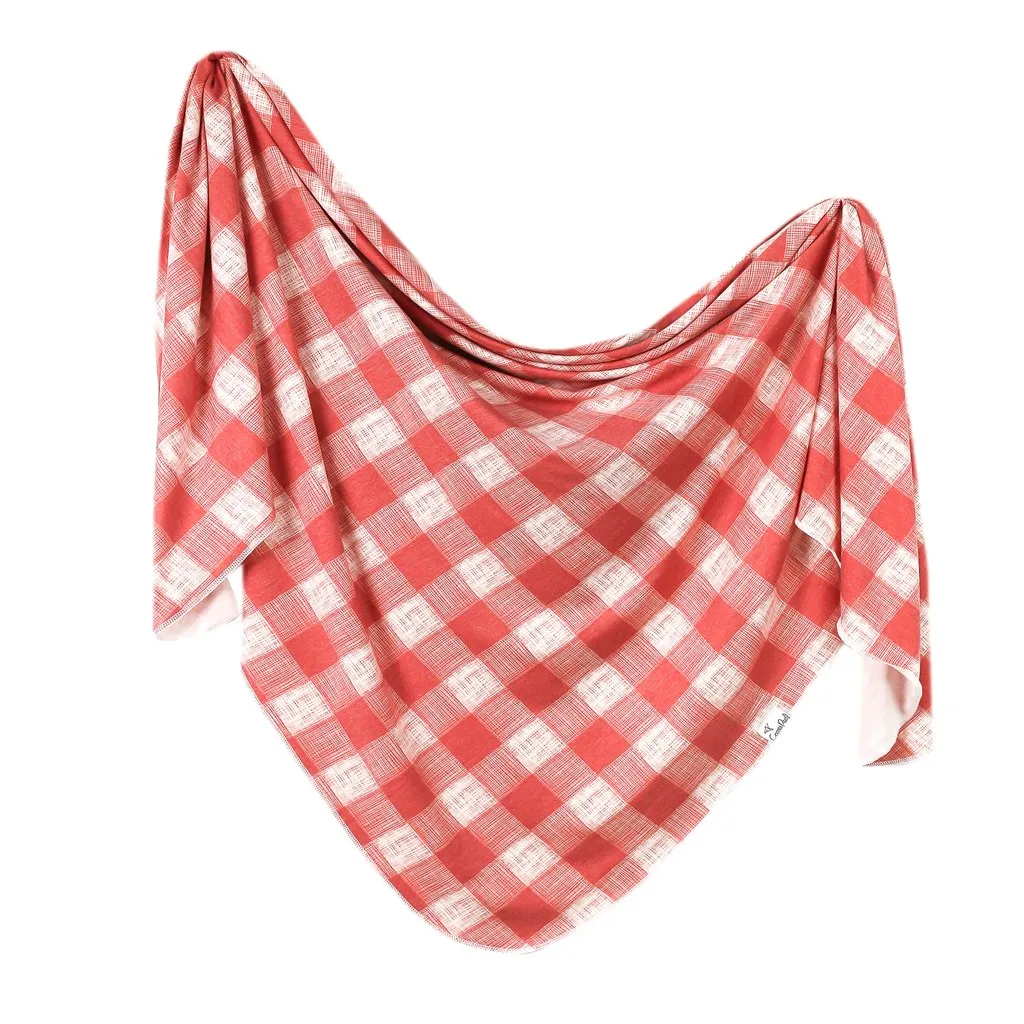 Copper Pearl Knit Swaddle Blanket / Ralphie