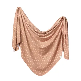 Copper Pearl Knit Swaddle Blanket / Treat