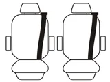 Custom Made Esteem Velour Seat Covers suits Toyota Tarago GLI/GLX/Ultima Wagon 3.5 LTR GSR50R 3/2006-On 3 Rows