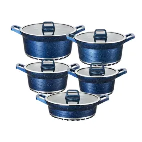 Dessini Regina Marble Non Stick Cookware Set - 10pcs