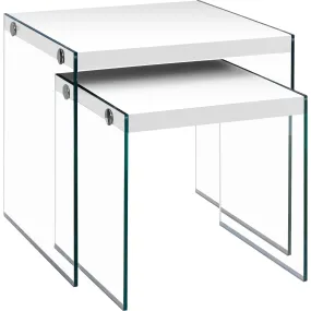 Elle Nesting Table - White