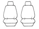 Esteem Velour Seat Covers Set Suits Suits Suzuki Swift 4 Door Hatch 6/2007-2011 2 Rows