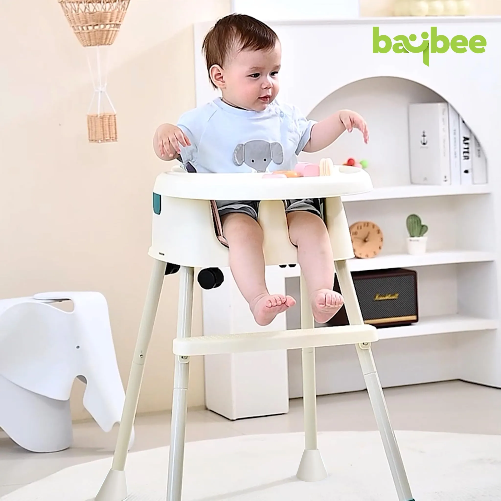 EvolveEats 4 in 1 Convertible High Chair for Kids with Adjustable Comfortable Seat