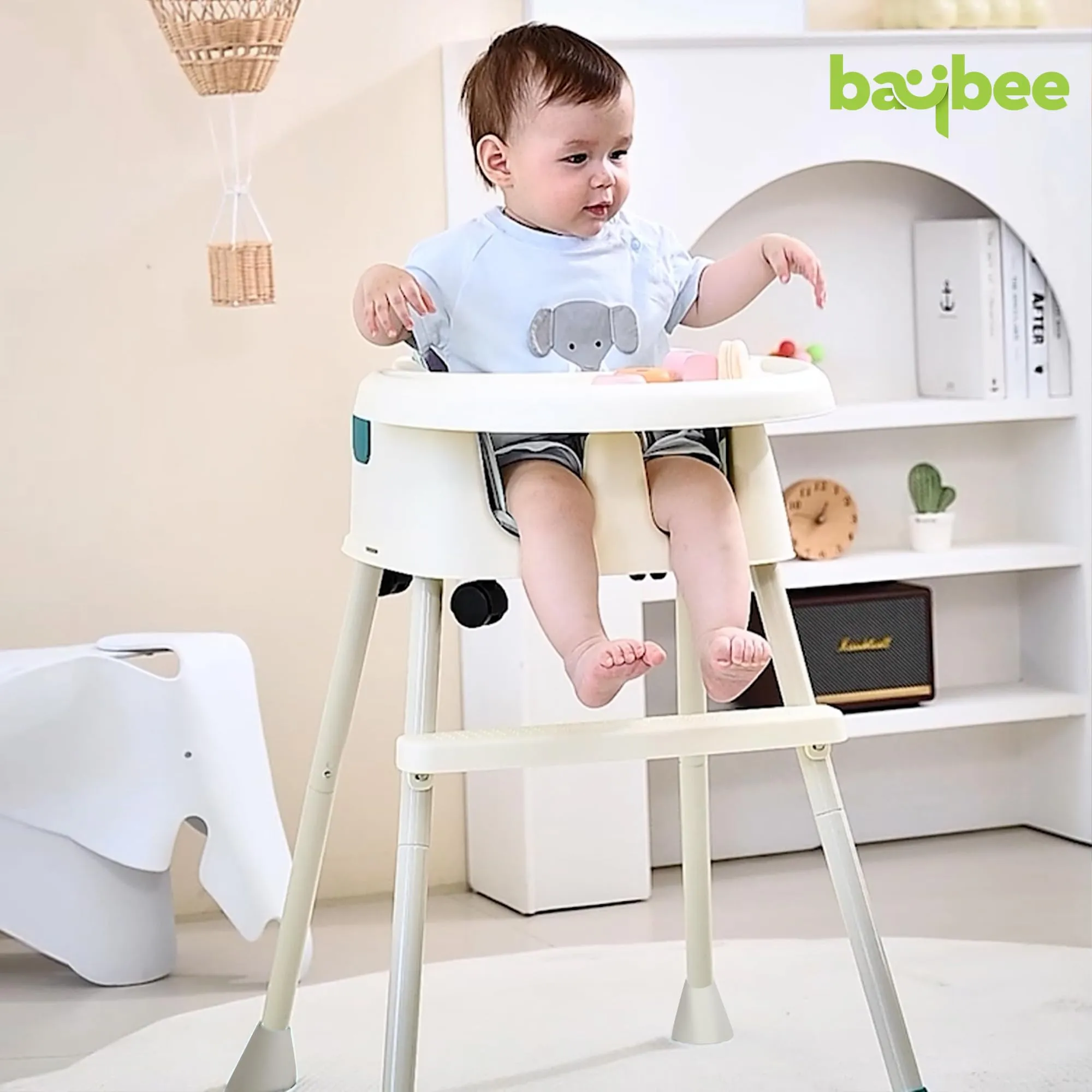 EvolveEats 4 in 1 Convertible High Chair for Kids with Adjustable Comfortable Seat