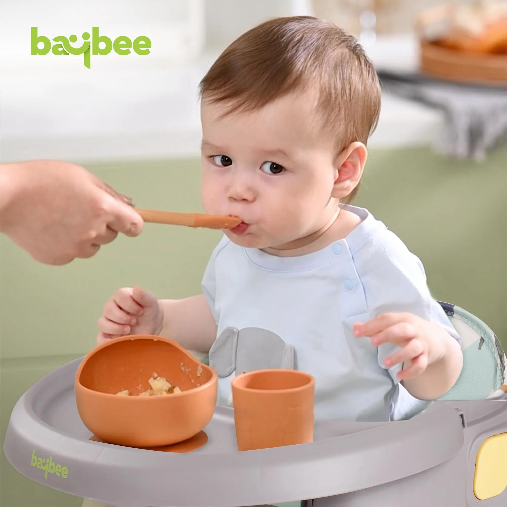 EvolveEats 4 in 1 Convertible High Chair for Kids with Adjustable Comfortable Seat