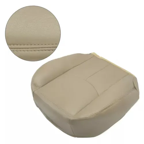 Fits 03-06 GMC Sierra Chevy Silverado Seat Cover Tan Driver Passenger Bottom-Top