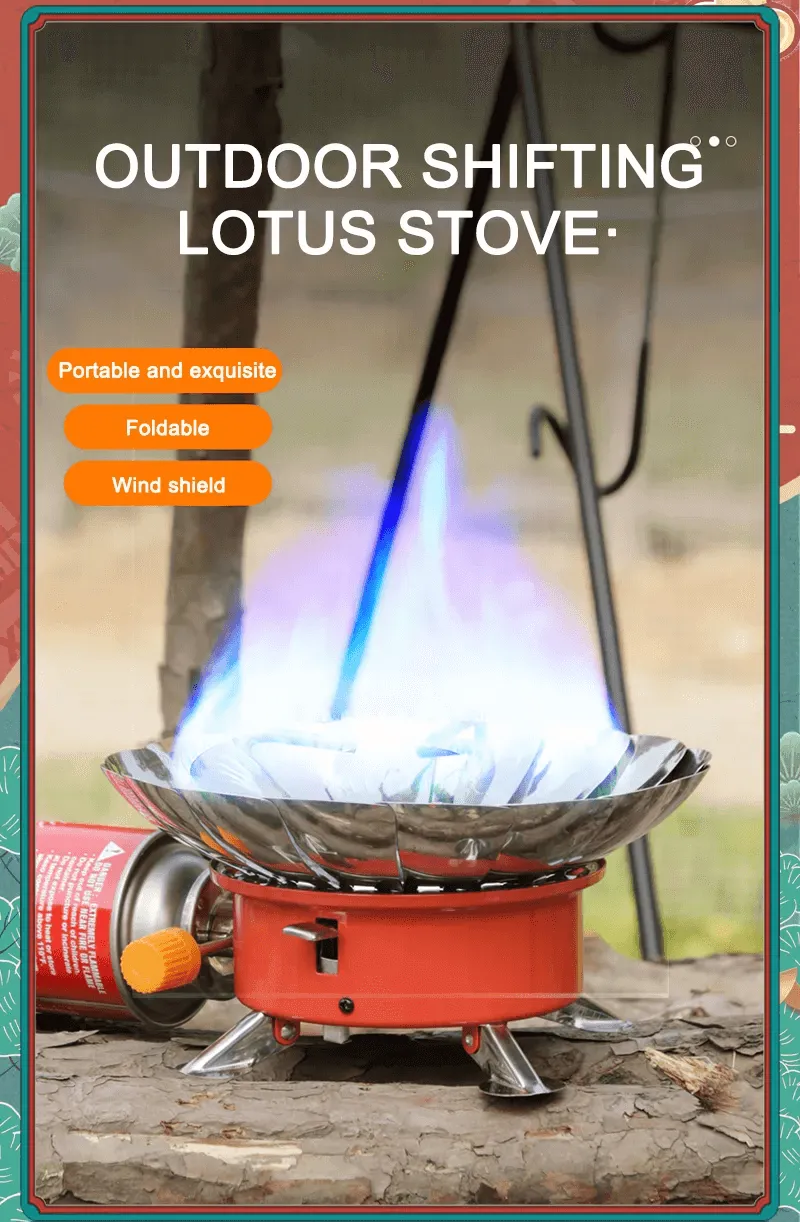 Foldable Gas stove with Windshield