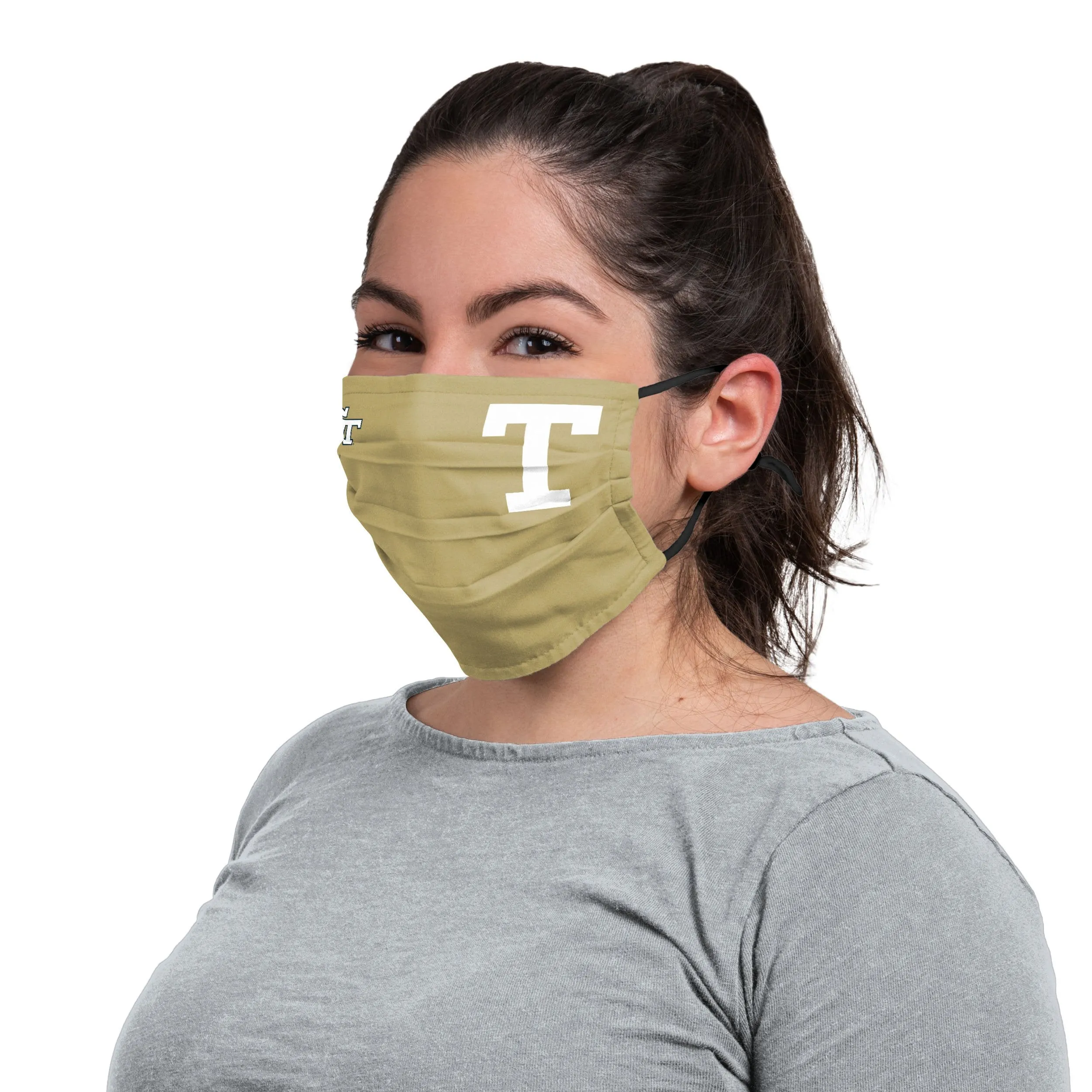 Georgia Tech Yellow NCAA Jackets On-Field Sideline Logo Alternative Face Cover