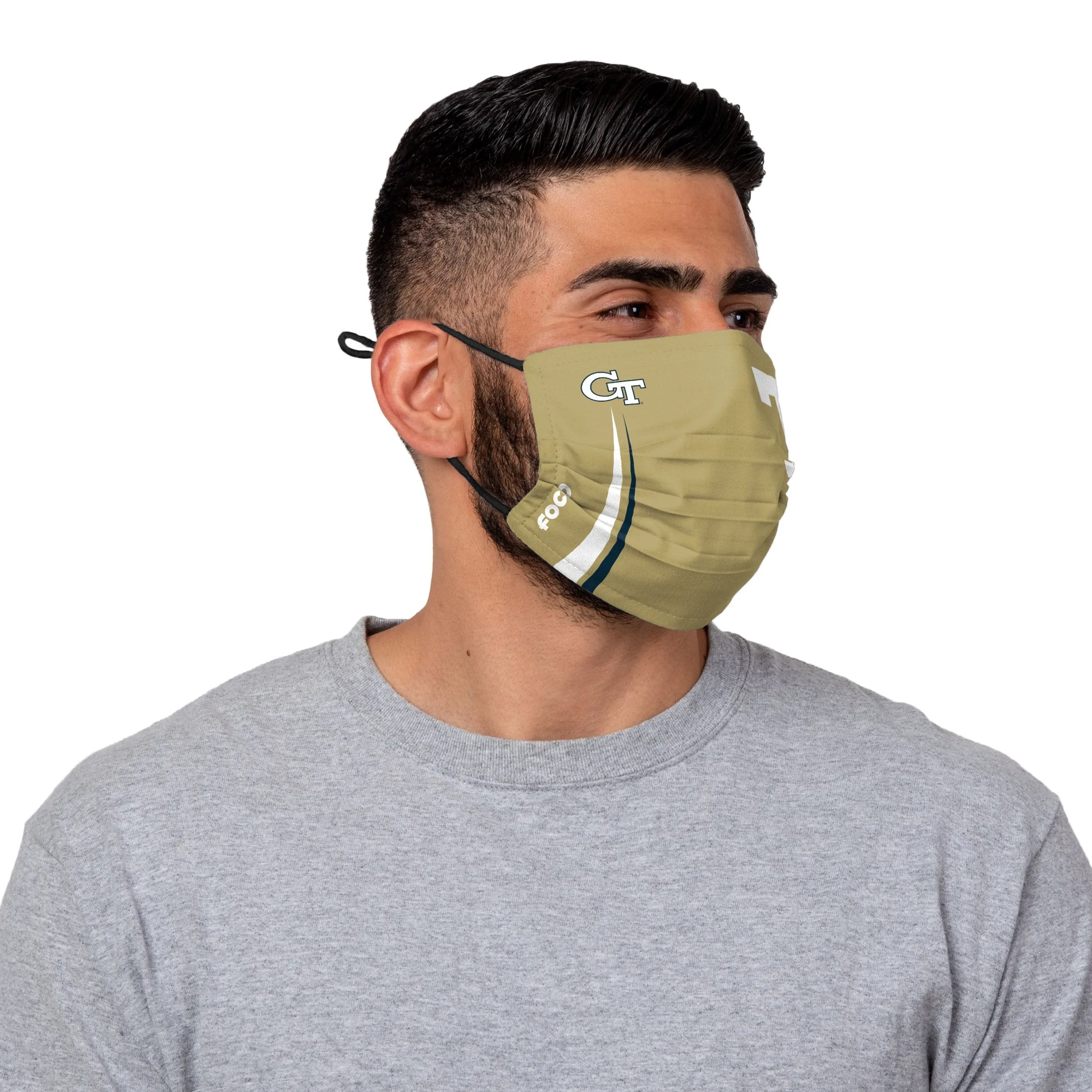 Georgia Tech Yellow NCAA Jackets On-Field Sideline Logo Alternative Face Cover