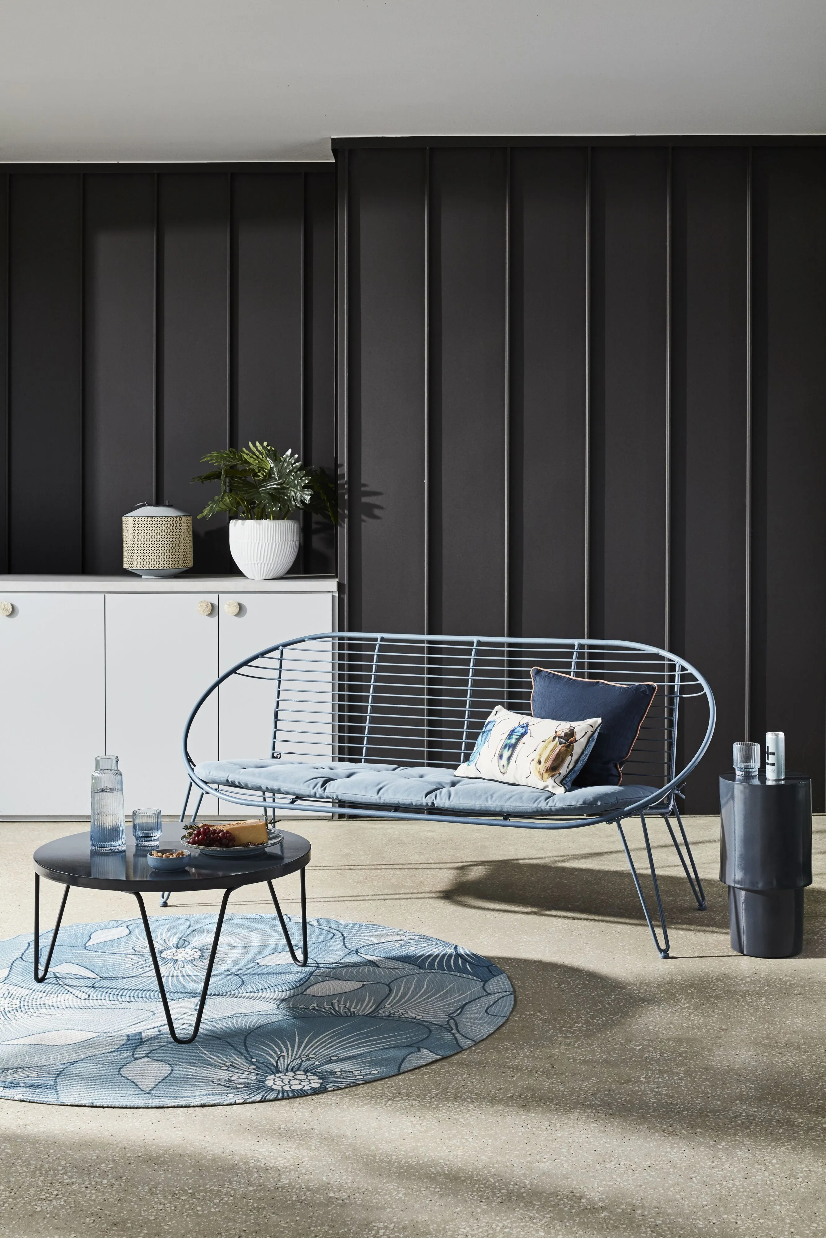 Glaze Outdoor Coffee Table Marine Blue