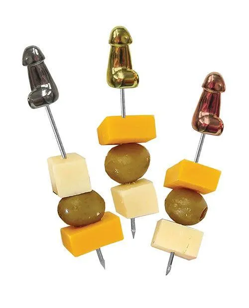 Glitterati Penis Hor D'oeuvre Picks - Set Of 6
