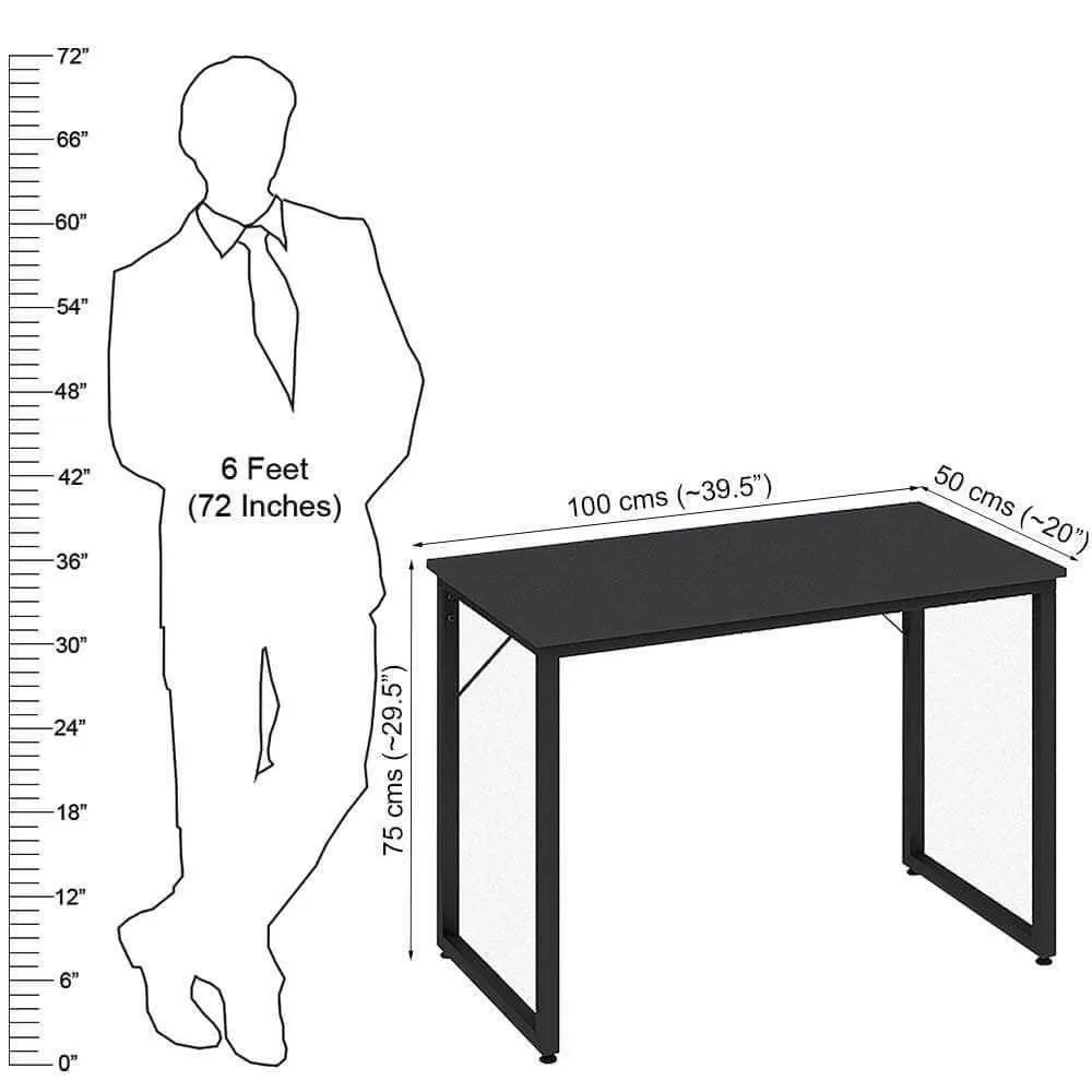 Helios T100 Computer Table/ Study Desk, Slate Grey
