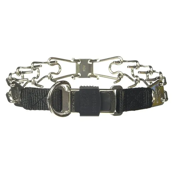 HERM SPRENGER - Stainless Steel ULTRA-PLUS Training Collar with Center-Plate and ClicLock Quick-Release Buckle