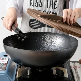 High Quality Traditional Cookware Iron Wok Non-stick Pan Non-coating Pan Kitchen Cookware