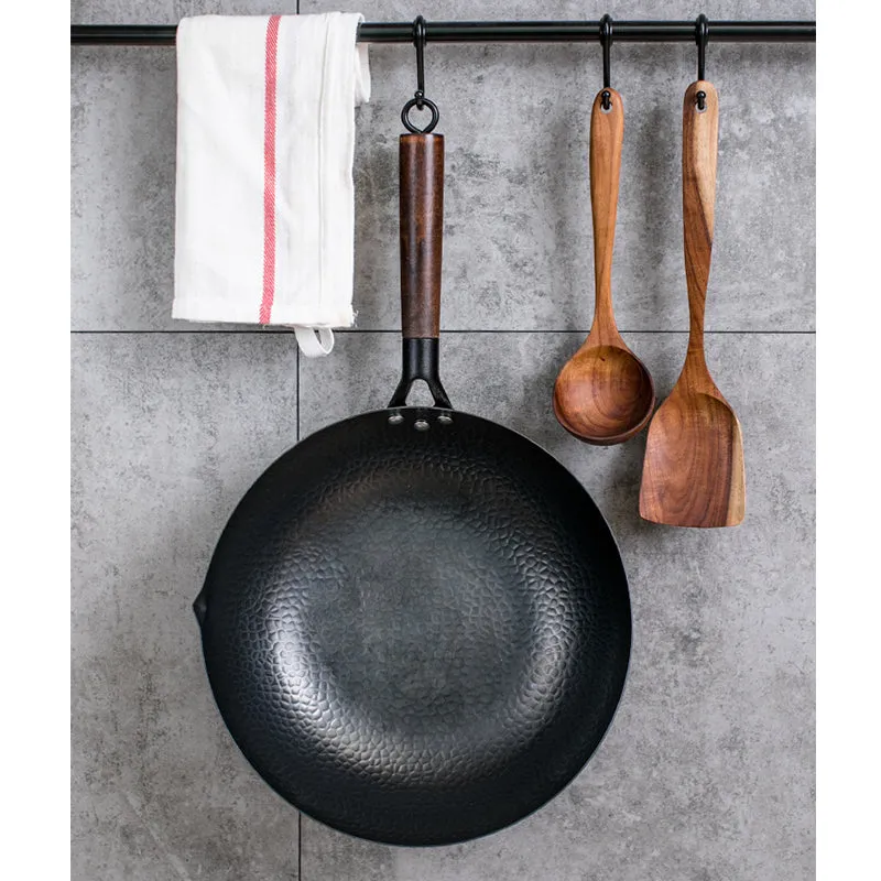 High Quality Traditional Cookware Iron Wok Non-stick Pan Non-coating Pan Kitchen Cookware