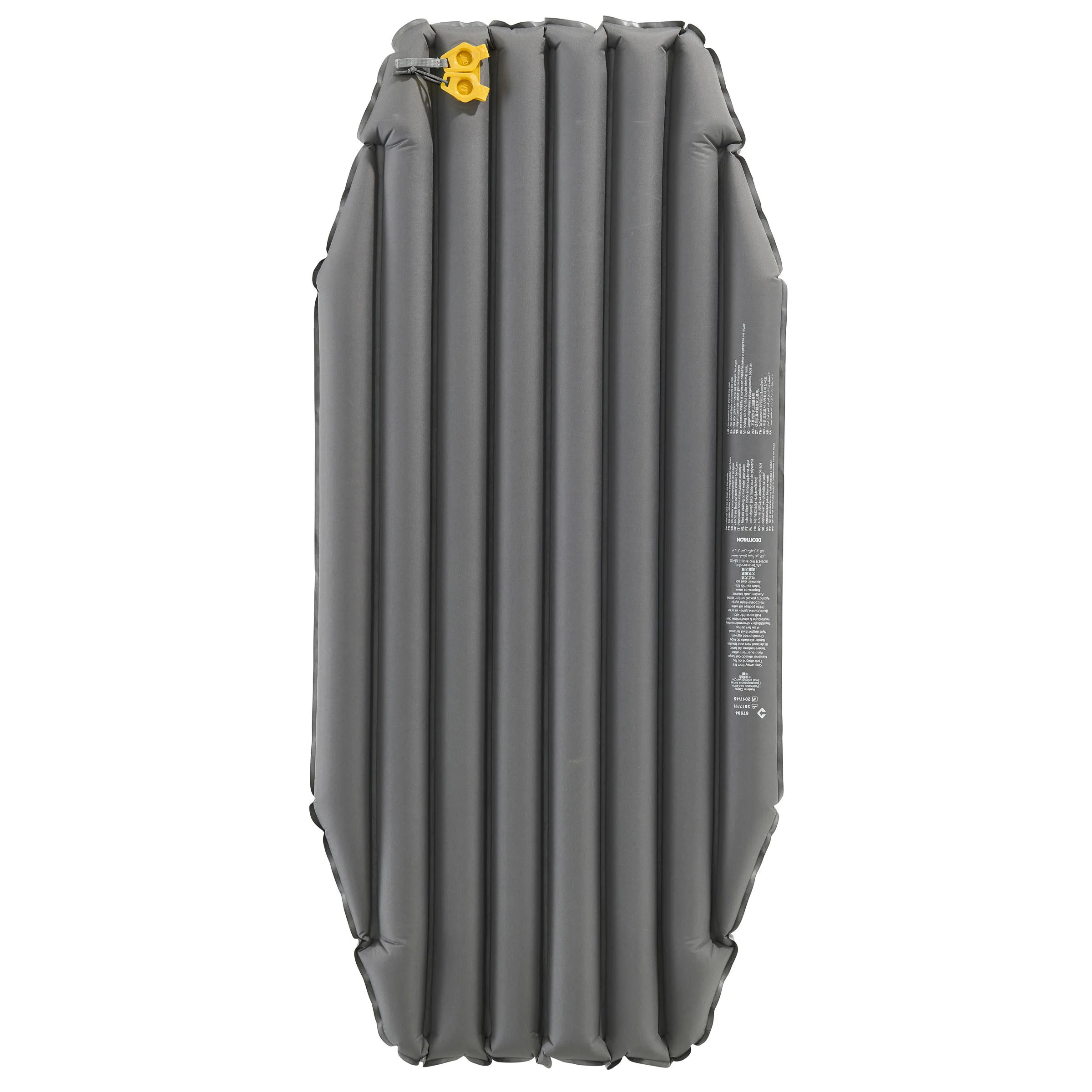 Inflatable mattress Forclaz Trek 700 Air Short for hiking, gray