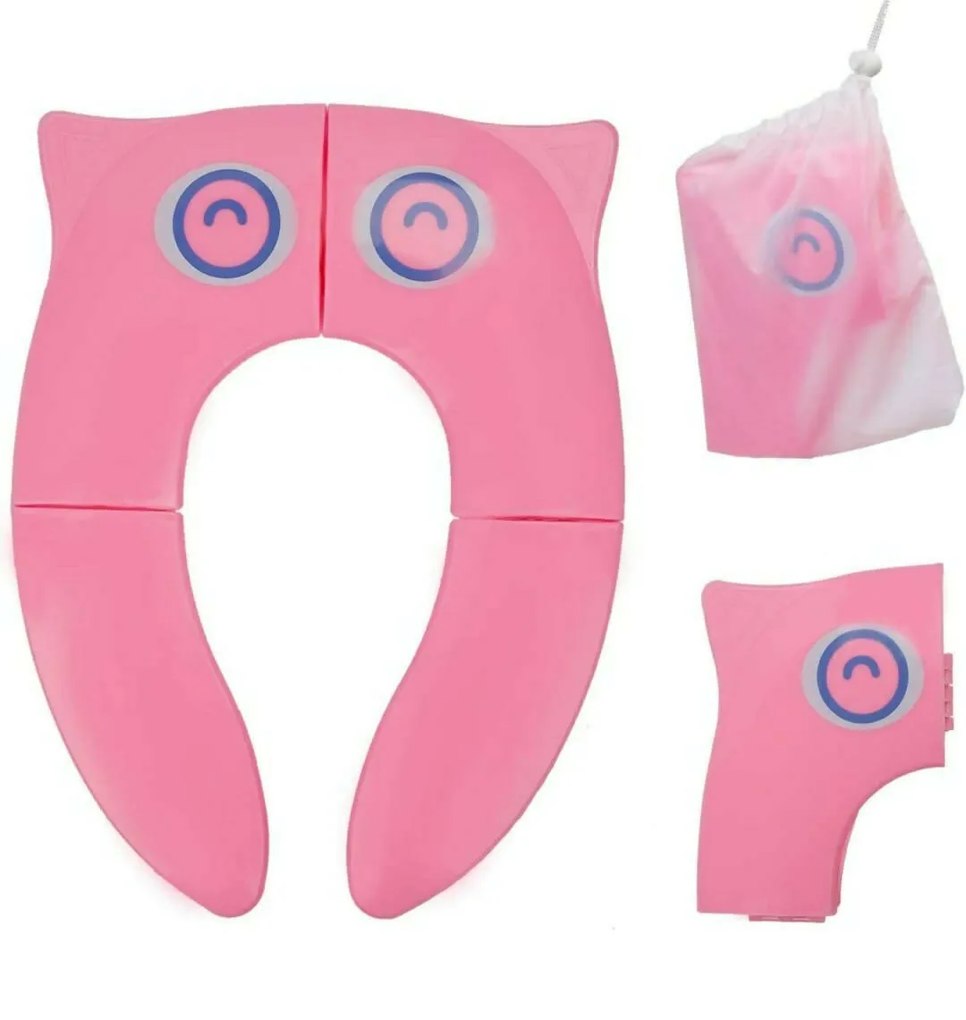 INOVERA Portable Baby Toilet Seat Foldable Western Kids Potty Trainer Cover for Toddler Boys Girls Travel